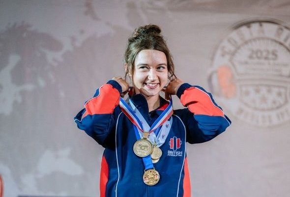 Salford 17-year-old powerlifts her way to her second World Champion title
