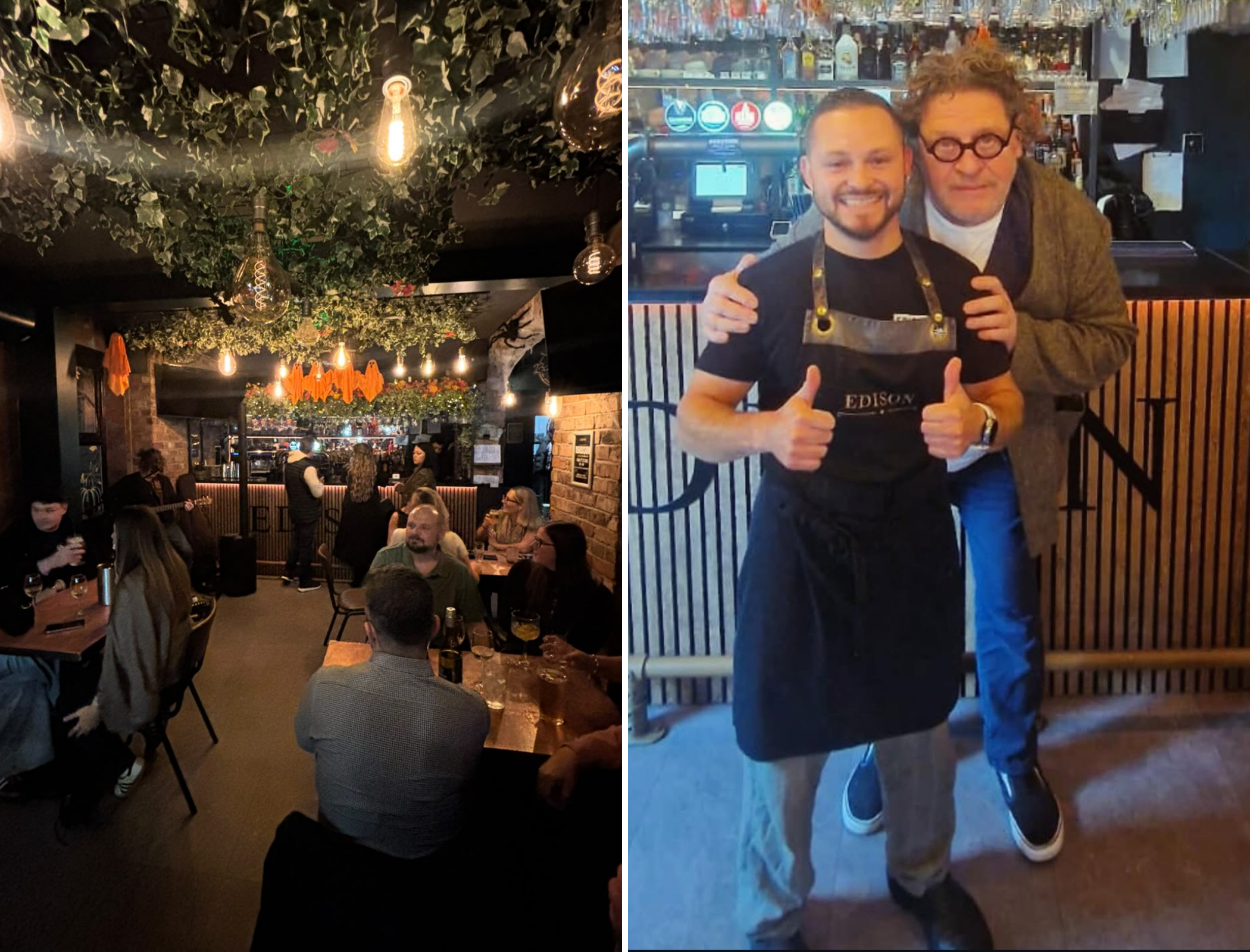 Celebrity chef Marco Pierre White visits Monton bar