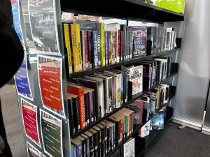Book shelf in Pendleton library