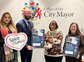 Salford Council's Cards for Chrismas Scheme will deliver to elderly residents this winter.