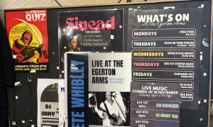 A busy what's on list at the Eagle Inn