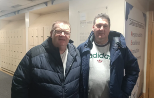 Nicholas Lee and his brother, who attended the meeting on Thursday.