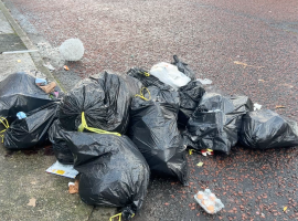 Fly tipping rubbish in Langworthy