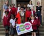 Tea and cake with Ceremonial Mayor for Salford school singers